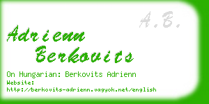 adrienn berkovits business card